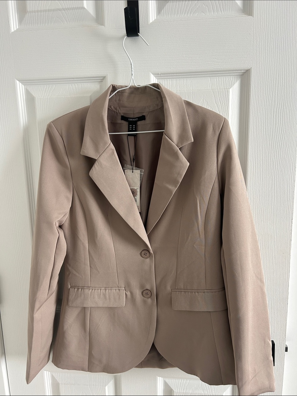 Forever 21 Women's Taupe Blazer Jacket